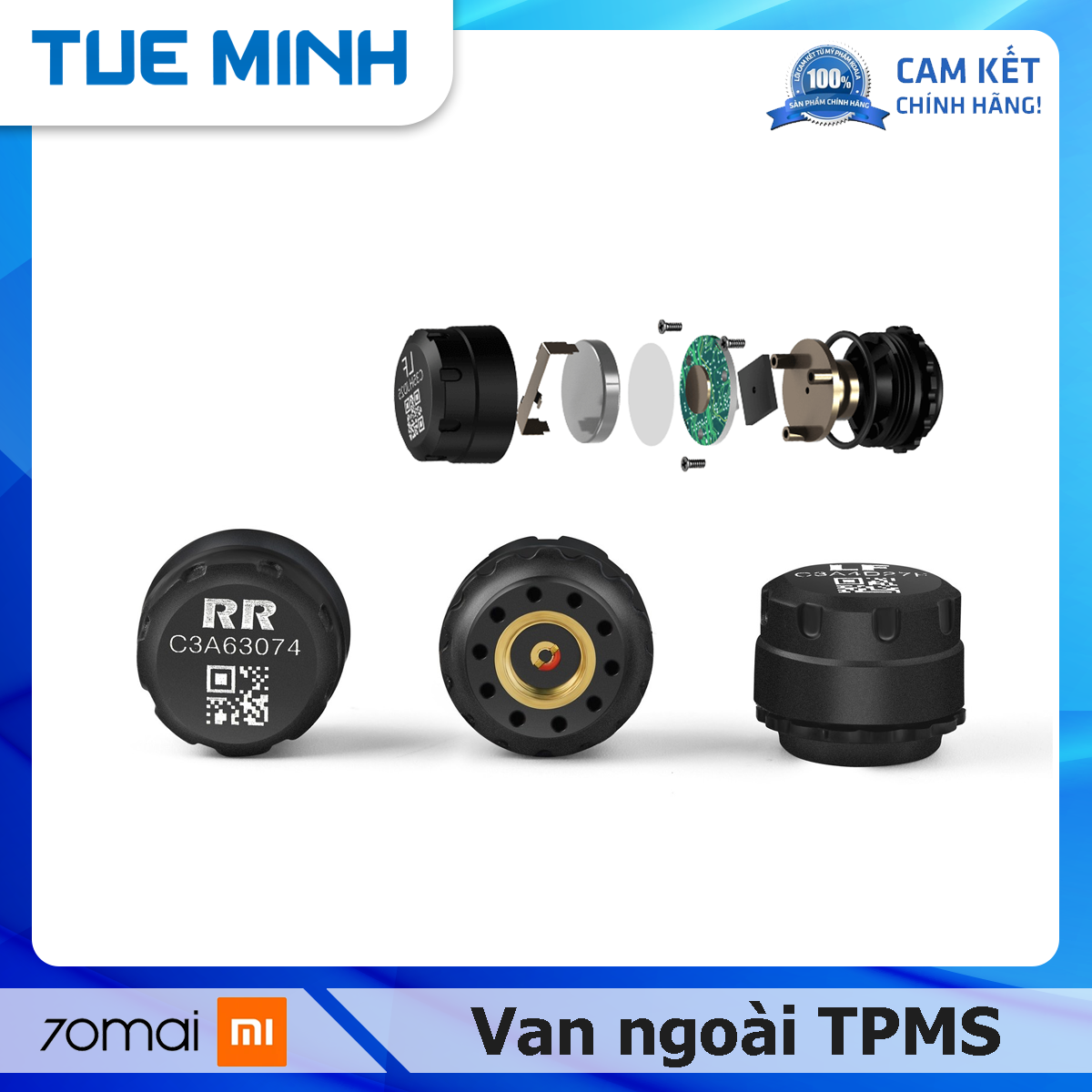 Van ngoài cảm biến áp suất lốp 70mai Tire Pressure Sensor
