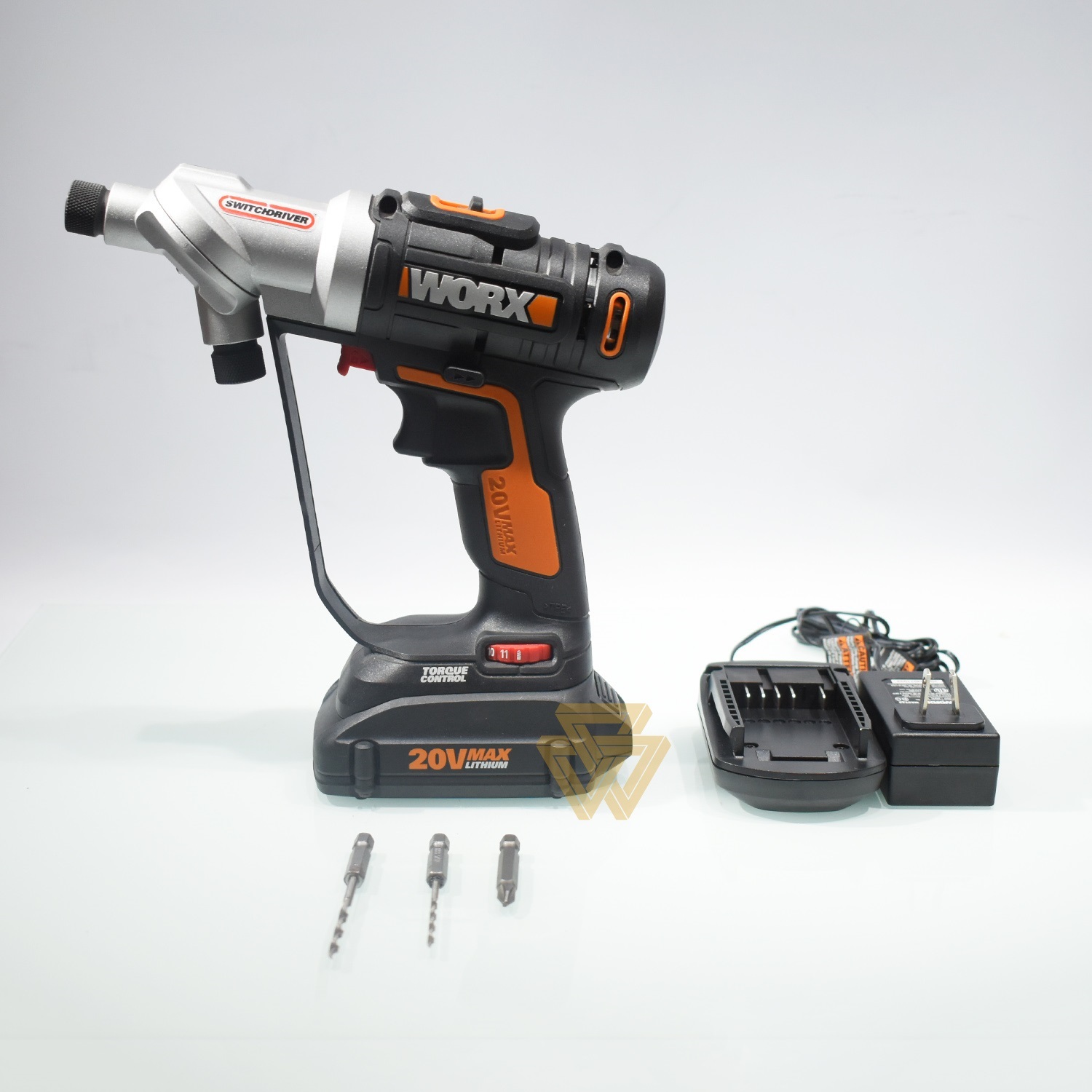 Bộ máy khoan vặn vít 2 đầu pin 20v worx orange wx176l.5