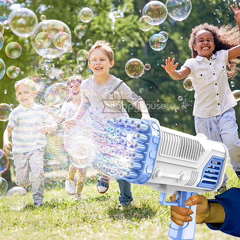36 lỗ gatling Máy bong bóng cho trẻ em bong bóng Blower cho trẻ em tự động