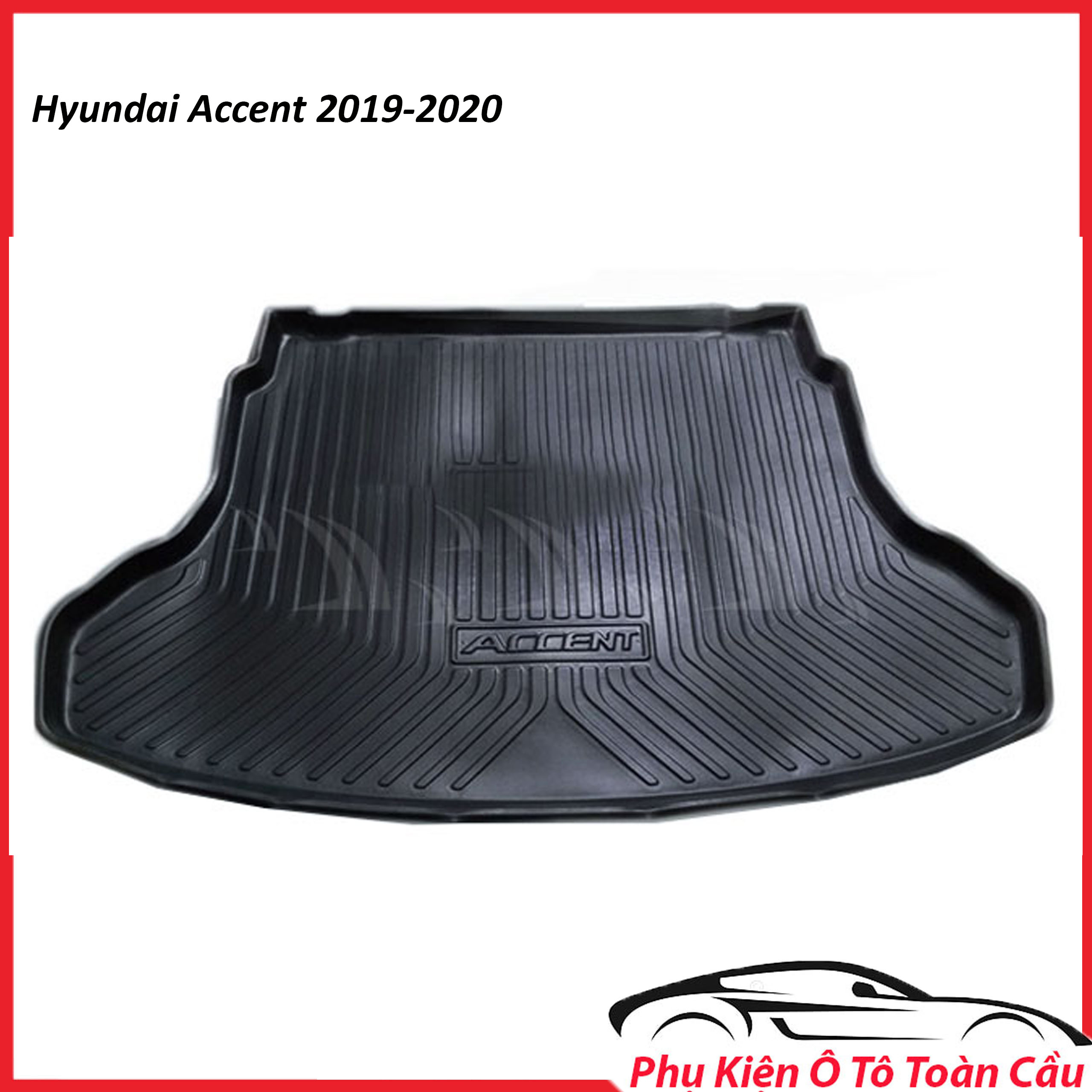 Lót cốp nhựa cao cấp xe hyundai accent 2019-2020,2021-2022 , khay lót hành lý accent