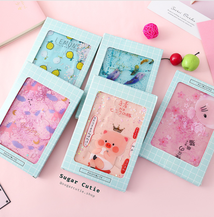 Sổ kế hoạch năm, tháng, tuần kim tuyến nước chảy sổ sticker kim tuyến sổ planner sổ kế hoạch sổ cute sổ dễ th