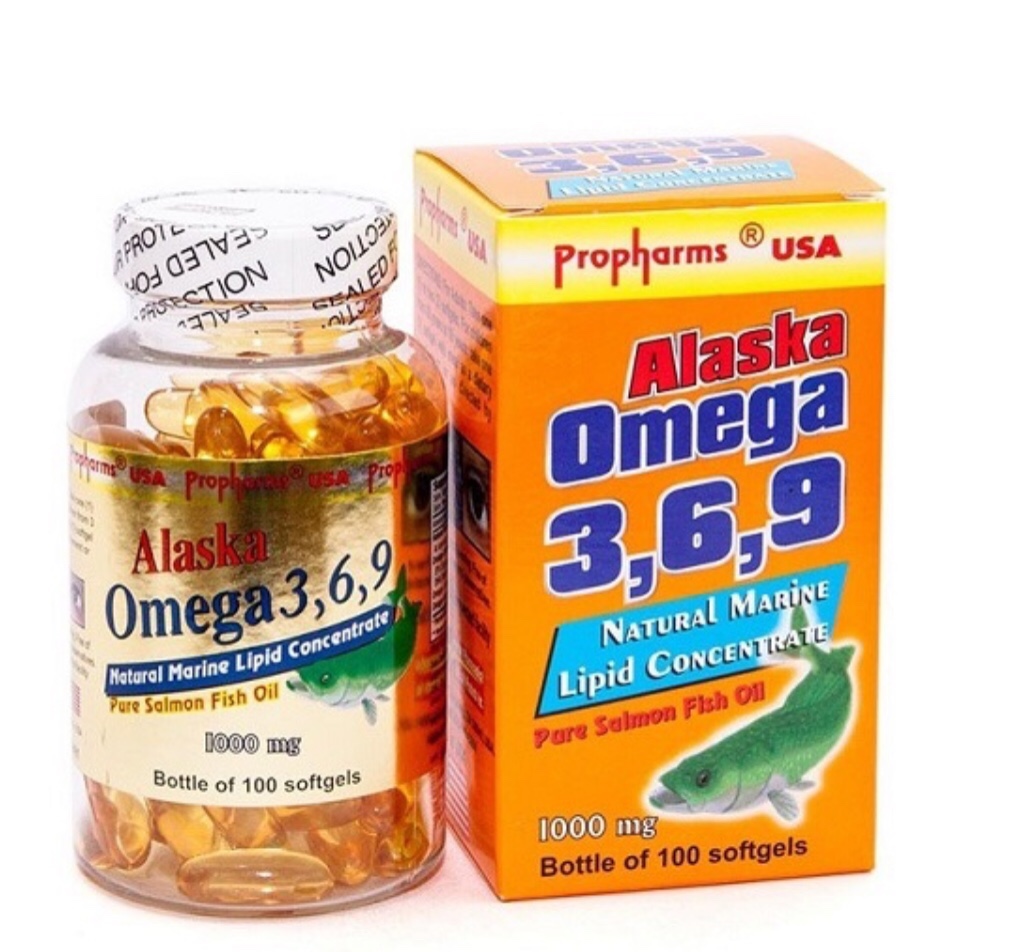 Dầu cá Hồi Alaska Omega 3,6,9 - giúp tăng cường thị lực, hỗ trợ giảm cholesterol