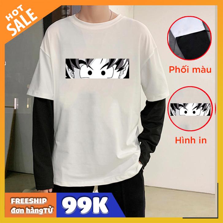 Áo thun nam nữ dài tay oversize in hình songoku cá tính new 2020