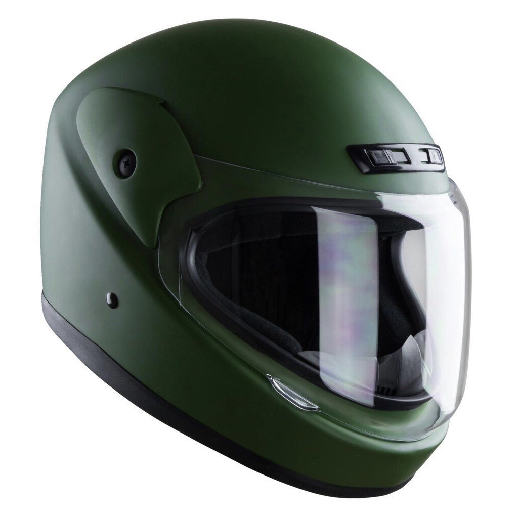 Mũ bảo hiểm fullface - kính chống lóa - BKTEC - BK30 Màu xanh quân đội