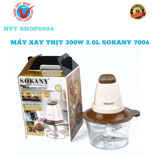 Máy xay thịt 300w 2.0l sokany 7006