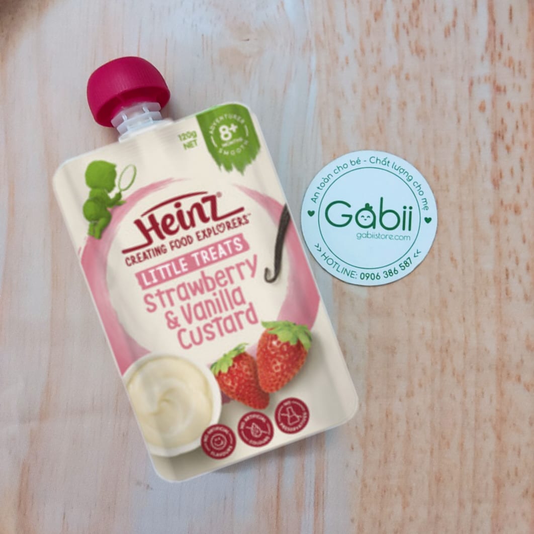 Váng sữa heinz dâu - túi 120gr - gabii store