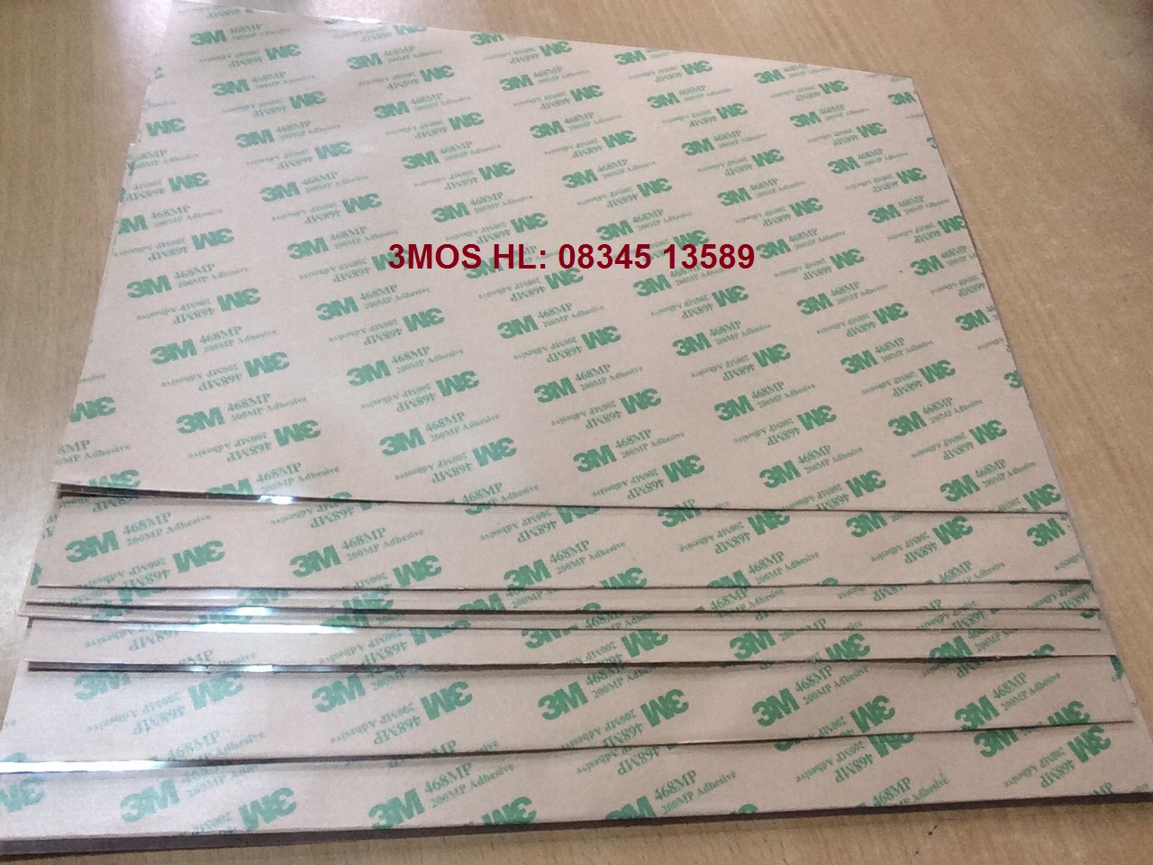 BĂNG KEO 2 MẶT DÁN LOGO 3M 468MP khổ A4 (200mm x 290mm)