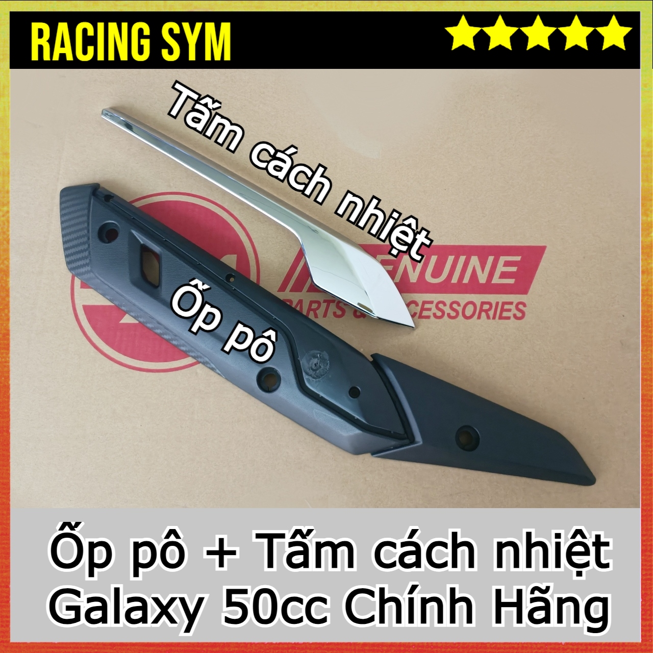 Ốp pô xe galaxy 50cc chính hãng sym