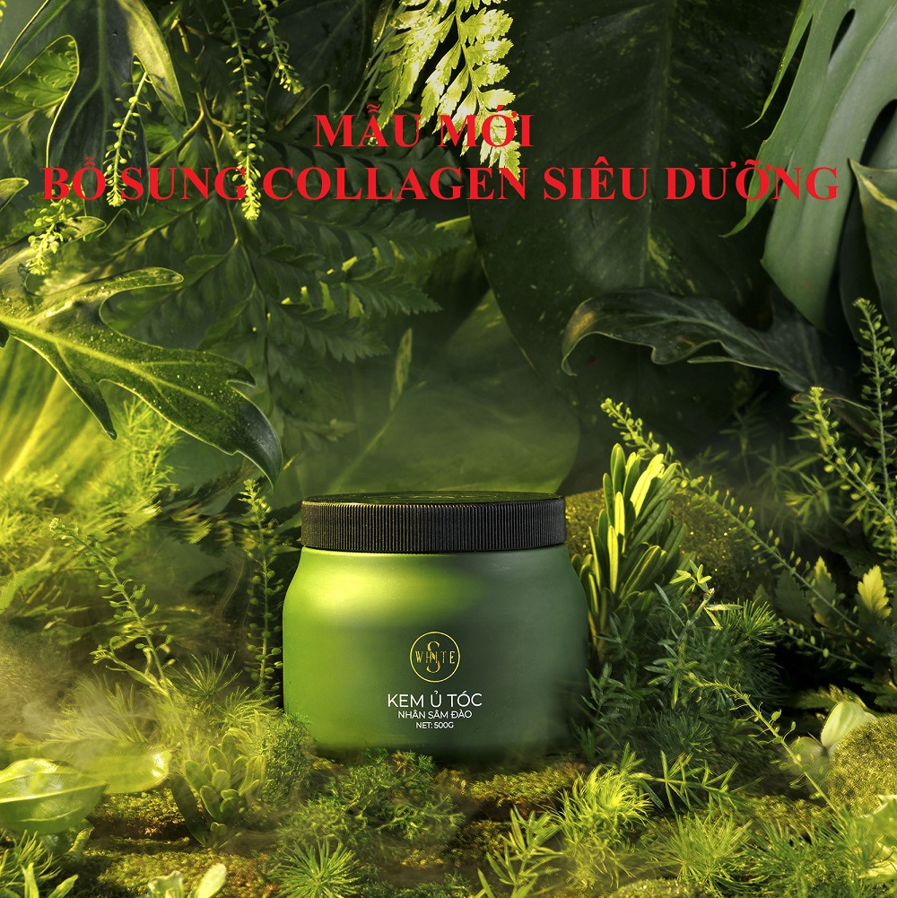 Kem Ủ Tóc Nhân Sâm Đào Swhite Phục Hồi Hư Tổn Chuyên Dùng Cho Spa 500g