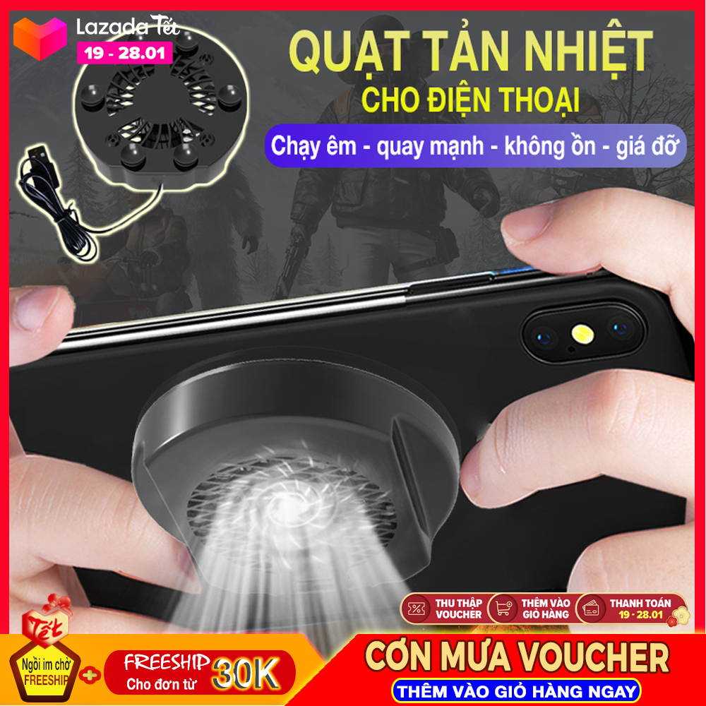 Quạt tản nhiệt dành cho Mobile giúp làm mát máy tản nhiệt nhanh, không gây ồn gia tăng tuổi thọ của pin, kích thước nhỏ gọn dễ dàng bỏ túi