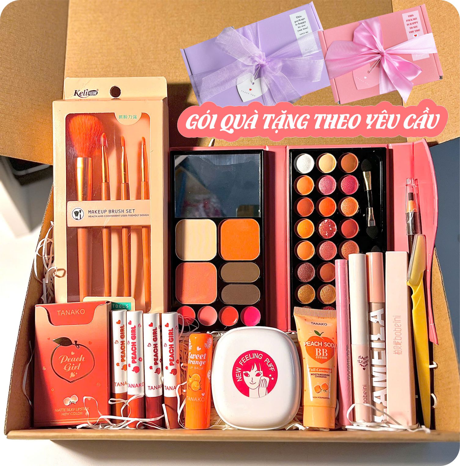 Bộ trang điểm đầy đủ 17 món set makeup dành cho người mới makeup cho mọi loại da đi chơi, đi học, đi tiệc , quà tặng bạn gái