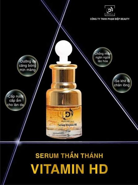 Serum Vitamin HD giúp da căng bóng mịn màng