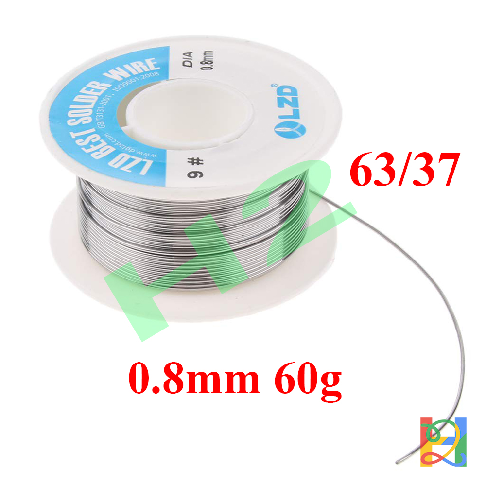 Thiếc hàn có chì lzd 63/37 60g 0.8mm