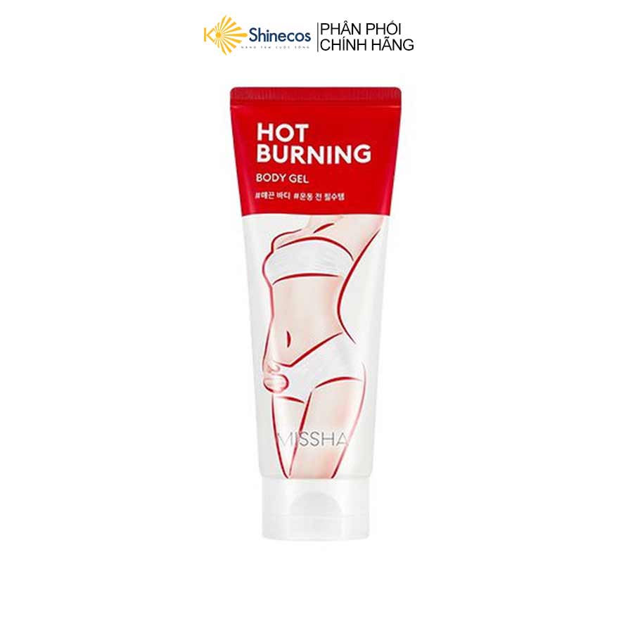 Gel tan mỡ bụng đùi Missha Hàn Quốc - Gel Giảm Rạn Nứt Sau Sinh Missha Hot Burning Perfect Body Gel 200ml