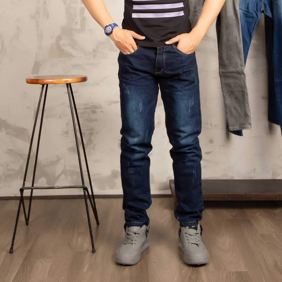 [HCM]Quần jean nam xanh đậm SS150 shop SUN SUN chuyên quần jeans nam đẹp