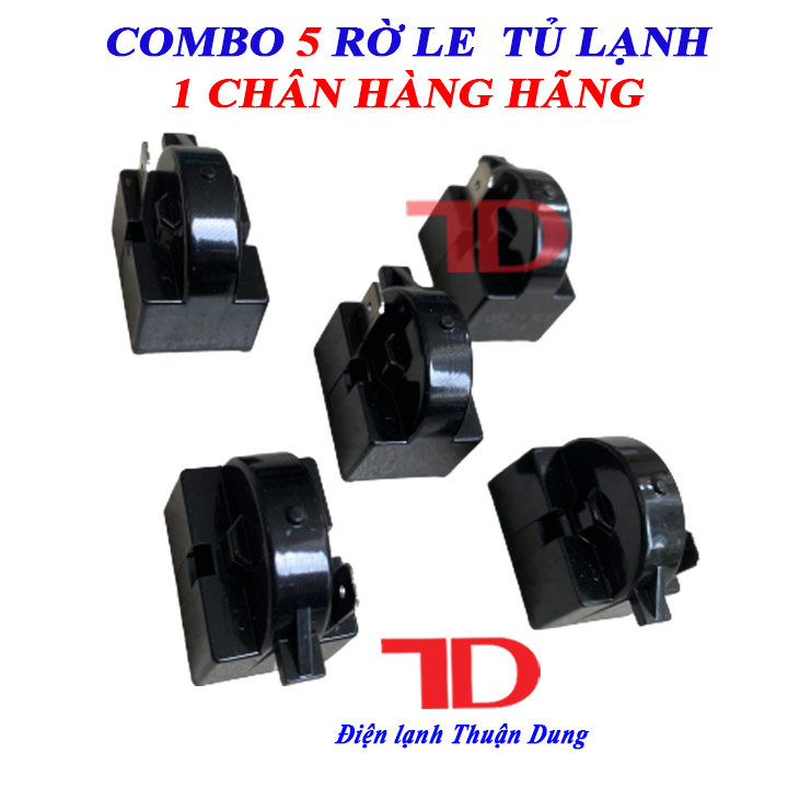 Combo 5 Rờ le tủ lạnh 1 chân hàng hãng Sanaky sử dụng được cho tủ LG và Hitachi