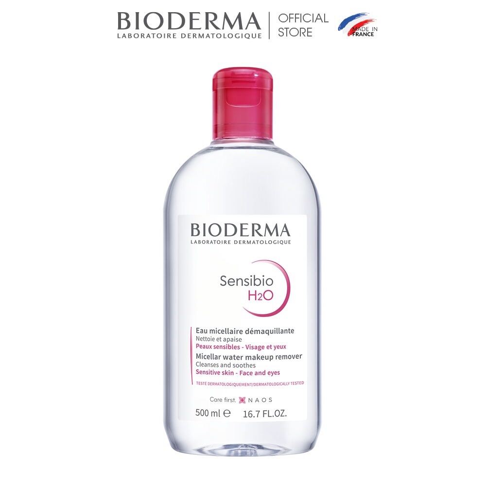 Nước tẩy trang Bioderma Pháp H2O Hồng 500ml