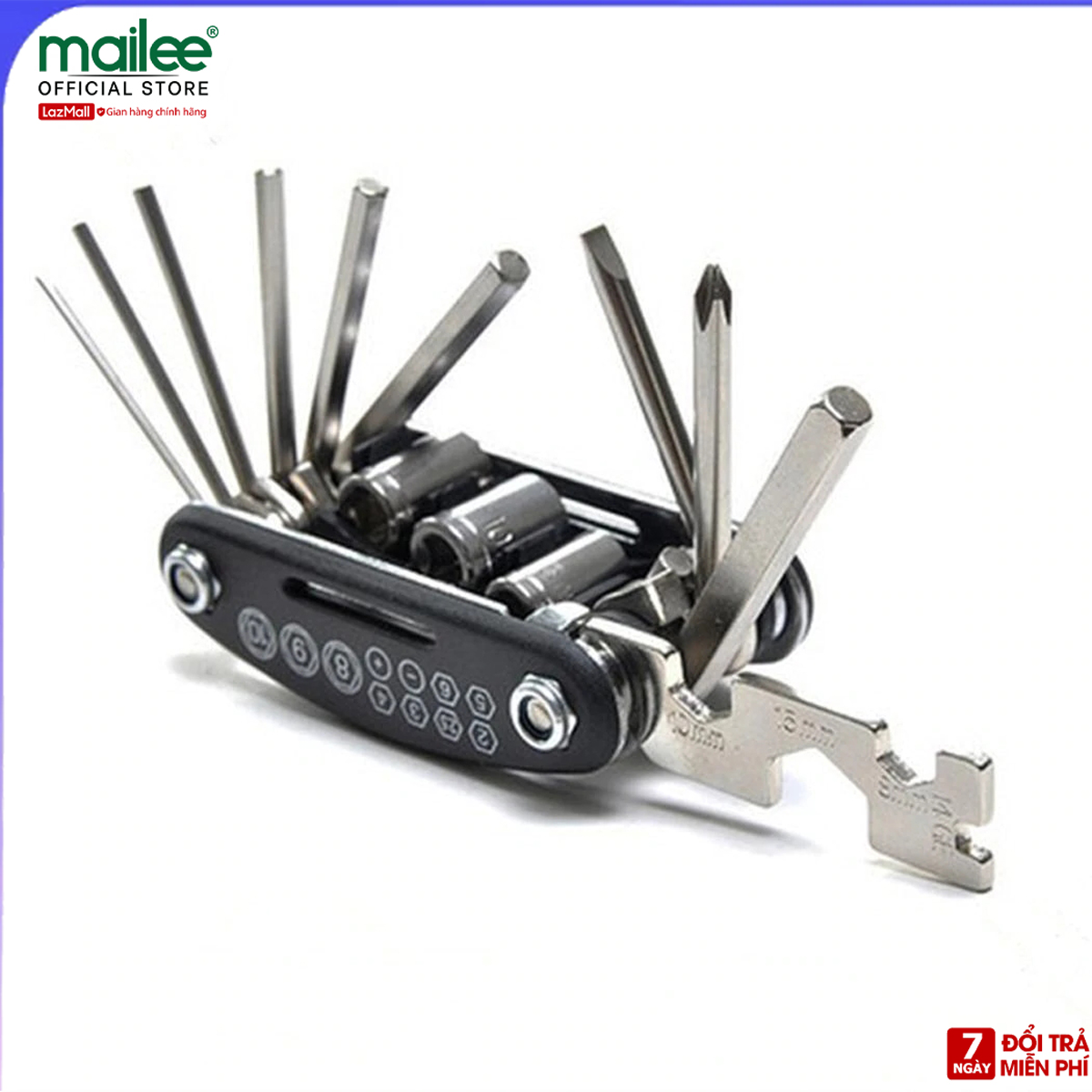 Bộ dụng cụ sửa chữa xe đạp mini 15 in 1 đa năng Mai Lee