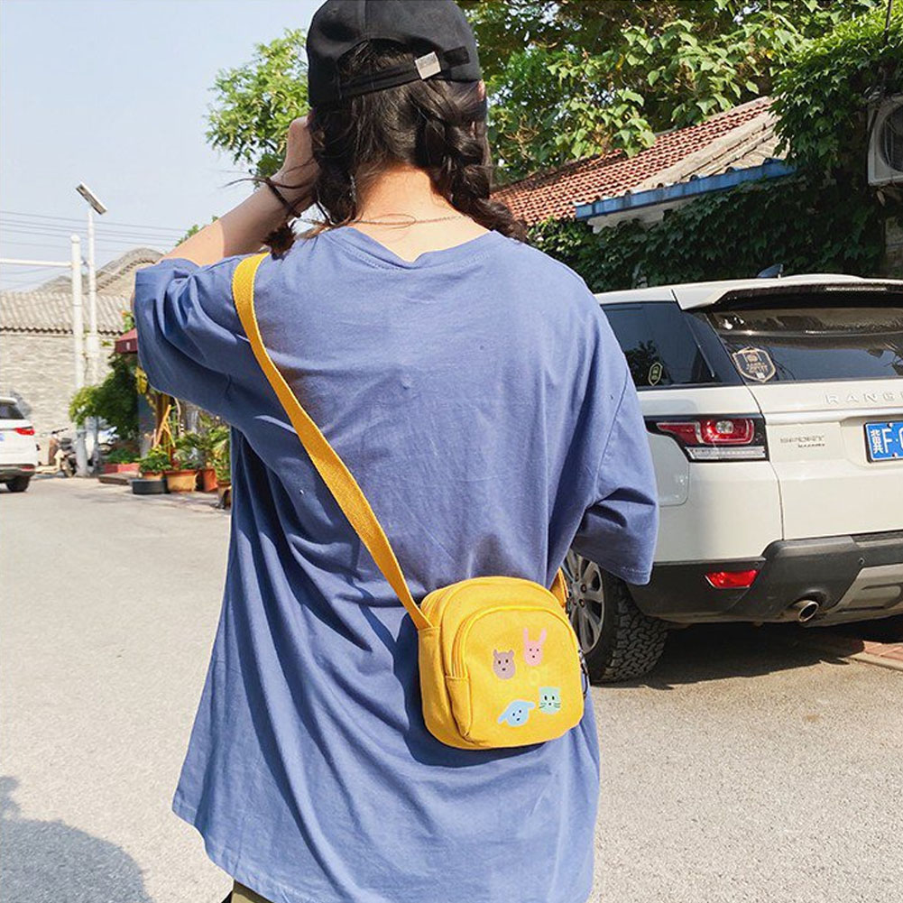 Cô gái Mini Thời trang Thông thường Phim hoạt hình Vải Túi đeo vai Dễ thương Túi xách Bông Nhỏ