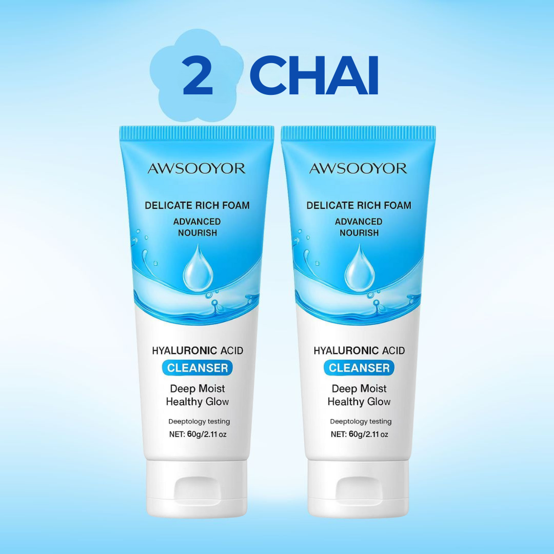 AWSOOYOR Sữa rửa mặt Amino Acid mang lại cảm giác da sạch thoáng, cảm giác ẩm mượt dễ chịu, hỗ trợ làm giảm dầu thừa, phù hợp nhiều loại da, thích hợp cho cả nam & nữ, 60g - 4