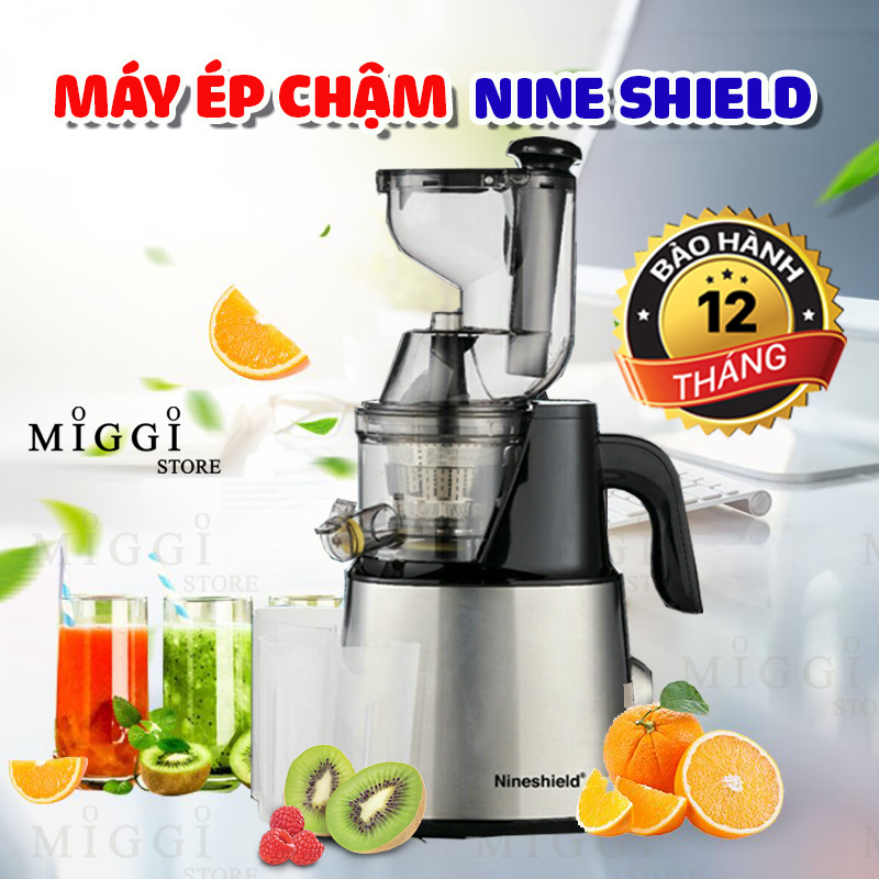 [GIÁ SẬP SÀN] Máy ép chậm Nineshield KB-F10b - Máy ép trái cây tốc độ chậm - Kiệt nước 98% - Hàng chính hãng - Máy ép trái cây NIneshield