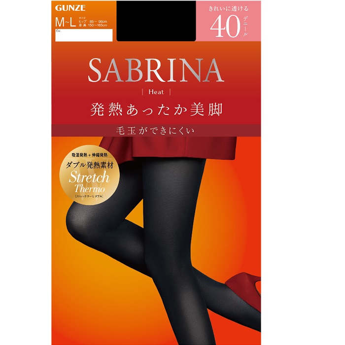 Quần tất giữ nhiệt GUNZE SABRINA Heat 40D - Nhật Bản