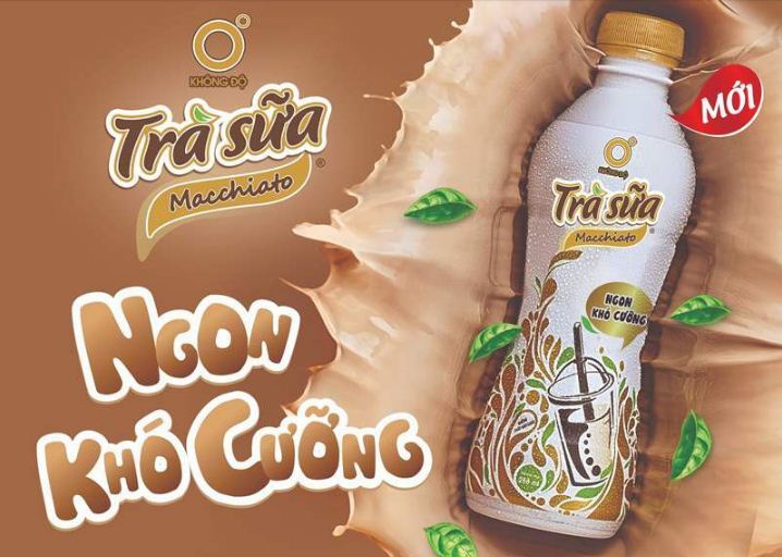 Combo 2 lốc 12 chai Trà sữa Không Độ macchiato 268m