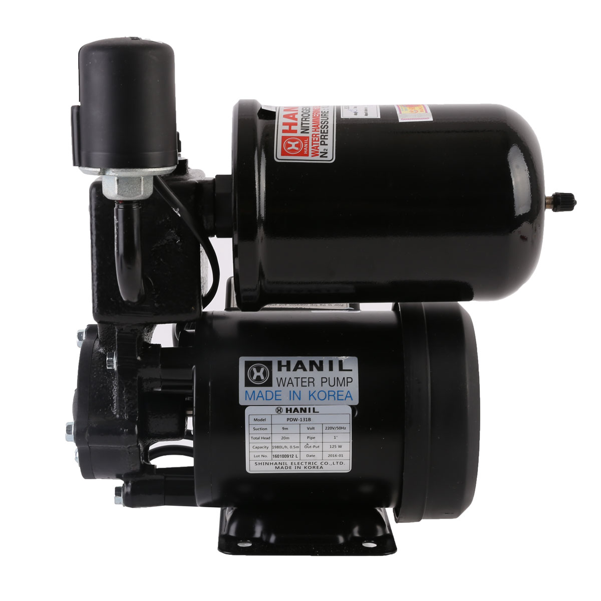 Máy bơm tăng áp hanil pdw 131b