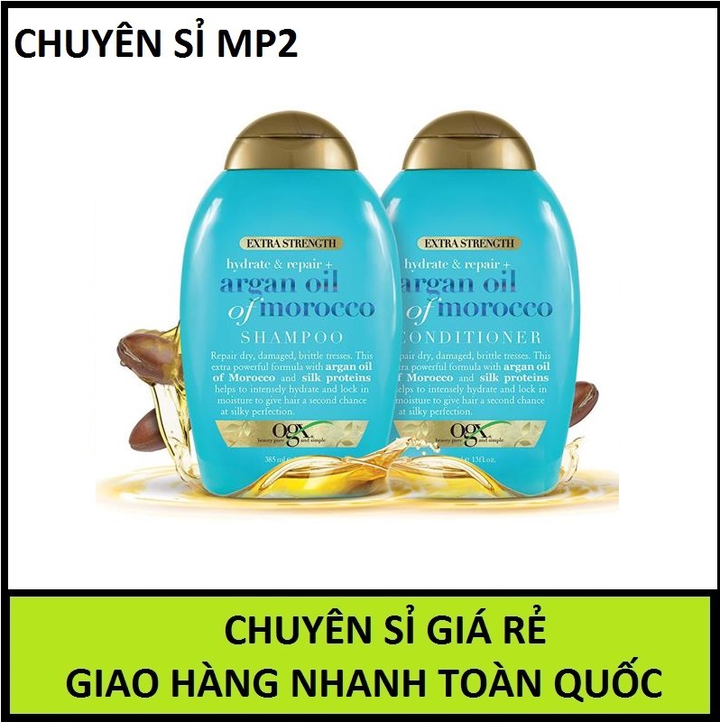 [ CHUYÊN SỈ] Cặp Gội Xả Ogx Renewing Argan Oil of Morocco - 385ML