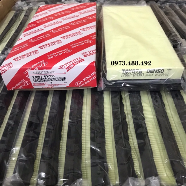 Lọc gió động cơ xe ô tô vios đời 2015 đến 2019 mã 17801-0y040