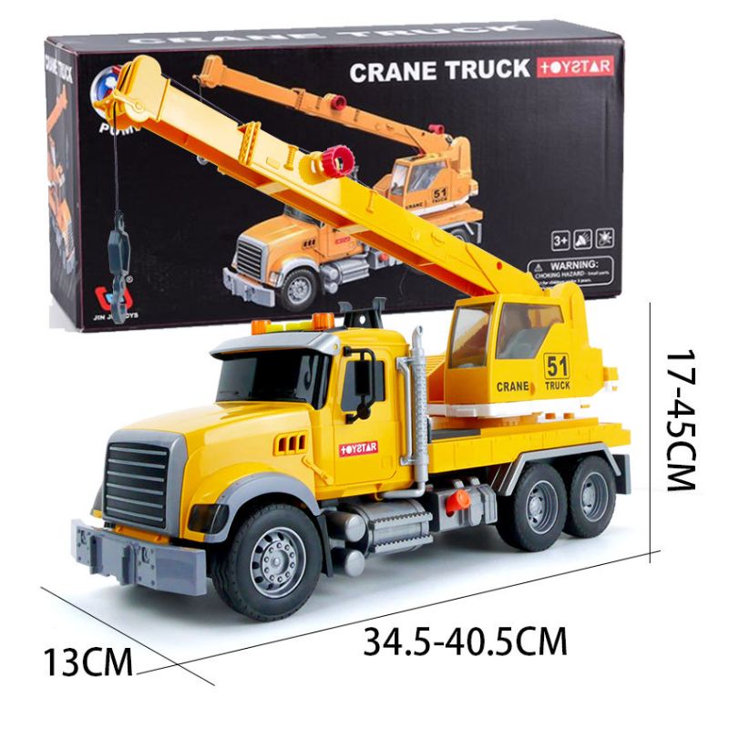 Đồ chơi mô hình xe ô tô cẩu móc cỡ lớn bằng nhựa - xe đồ chơi trẻ em có âm thanh và đèn Toystar - 2