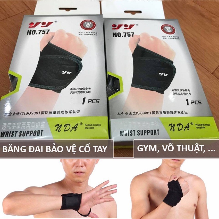 【HOT SALE】 Băng cuốn bảo vệ cổ tay khi tập YogaGymThể thao cao cấp cao cấp NDA (1 đôi)
