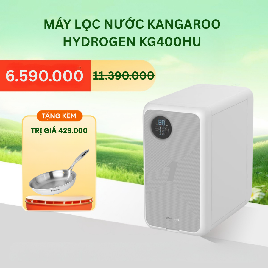 [MIỄN PHÍ LẮP ĐẶT] Máy Lọc Nước KANGAROO HYDROGEN KG400HU
