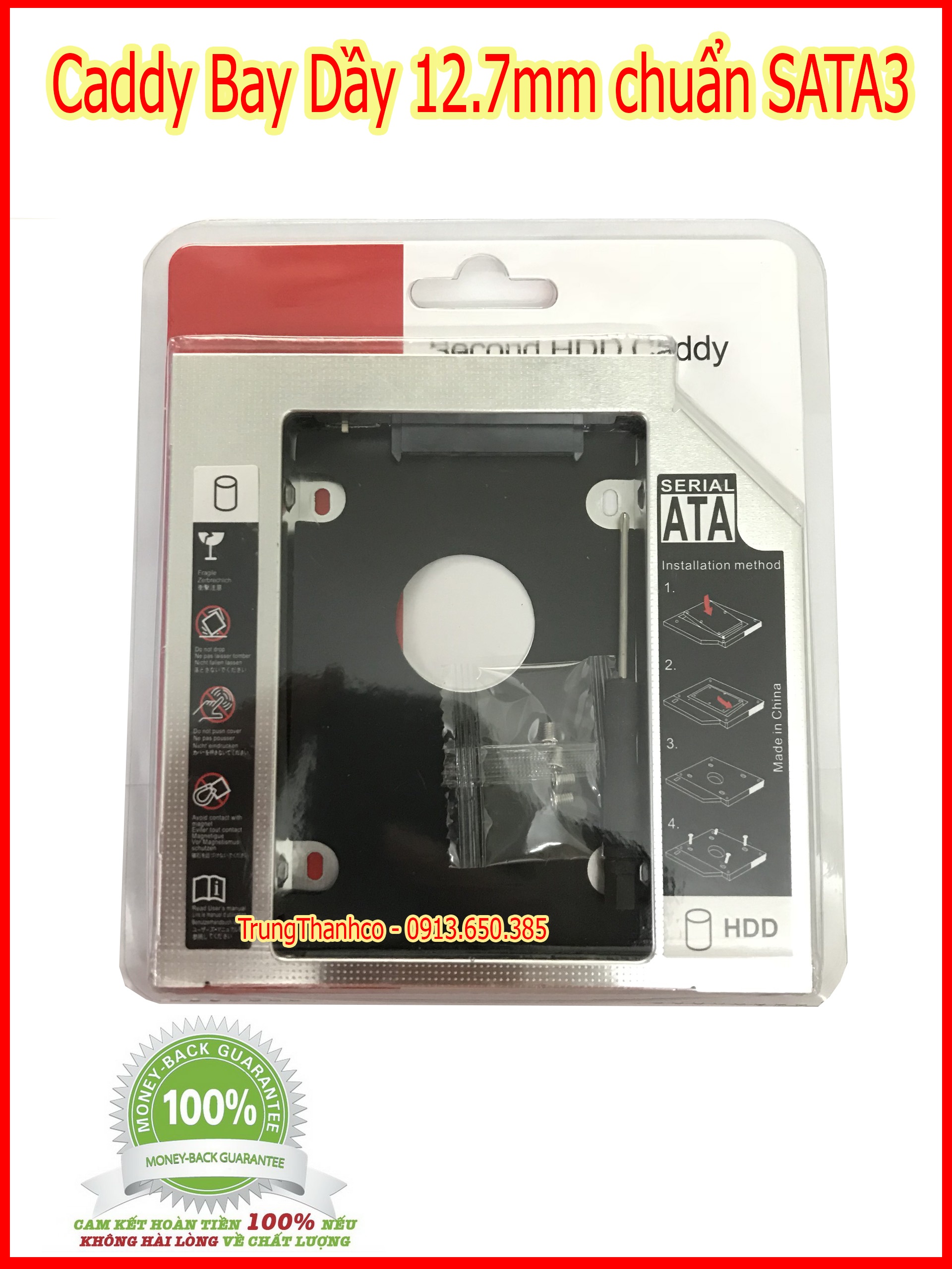 Caddy bay dầy 12.7mm chuẩn sata3
