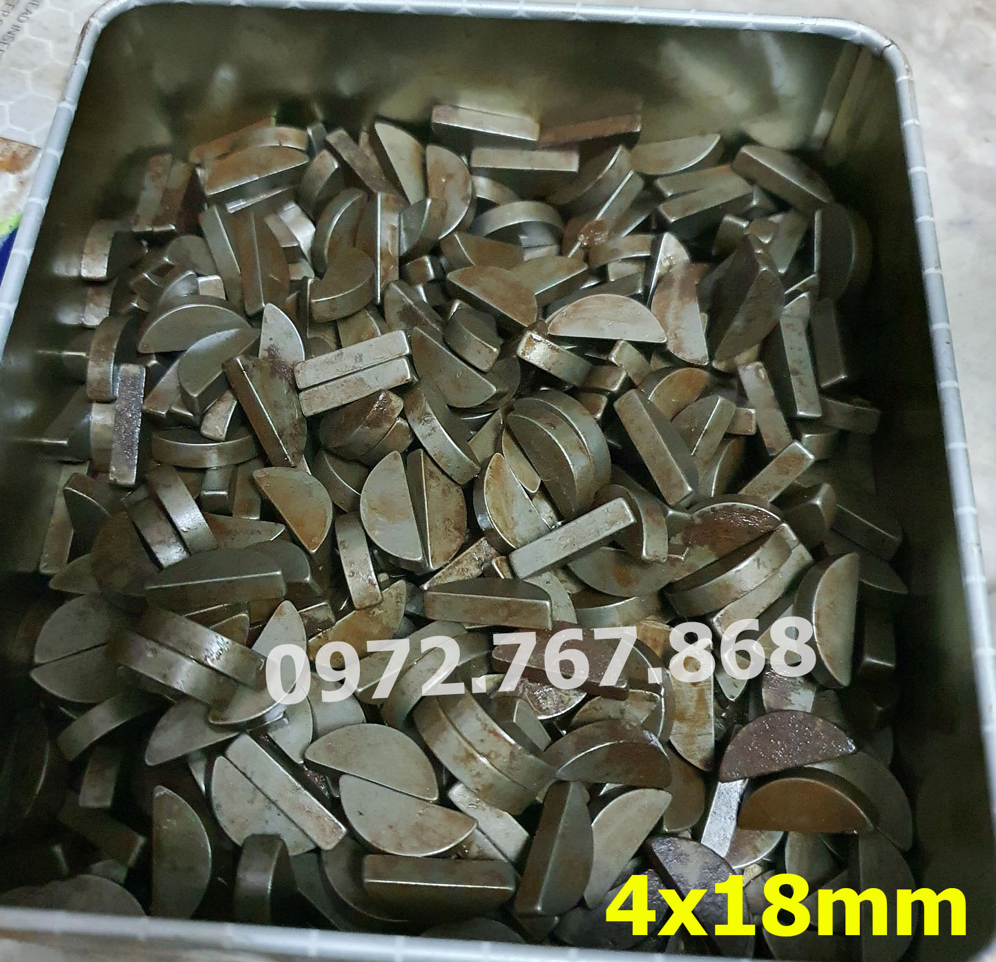 Chốt Lavet Bán Nguyệt 4x18 - chốt trục động cơ, trục máy