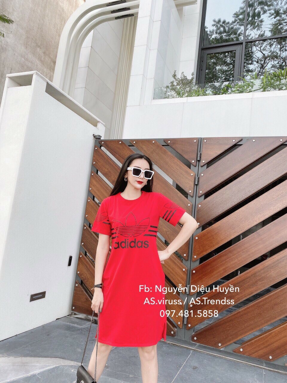 Đầm suông cotton in chữ a.BIG SIZE 52-70kg hmay07