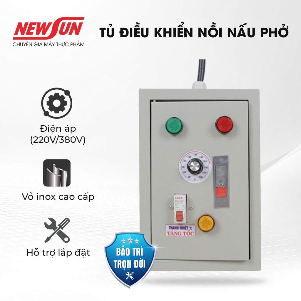 Tủ điều khiển nồi nấu phở công nghiệp  NEWSUN