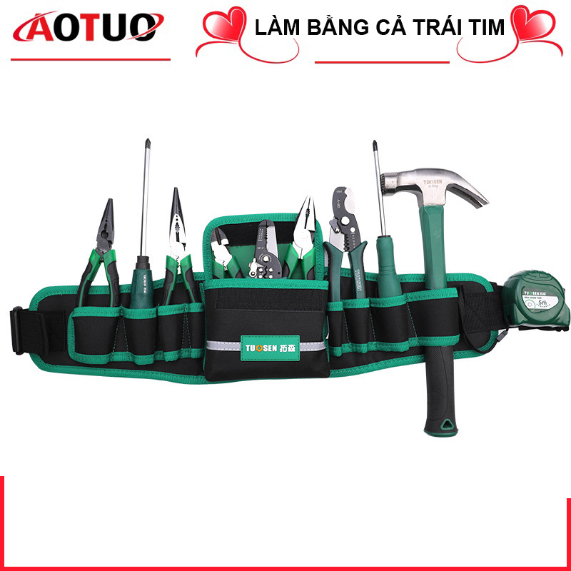 AOTUO Túi đựng dụng cụ, túi đeo vai, túi đựng đồ nghề đeo hông, túi thợ điện