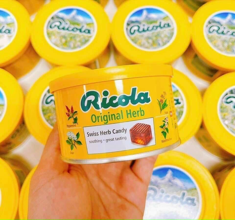 Kẹo thảo mộc Ricola hộp thiếc 100g