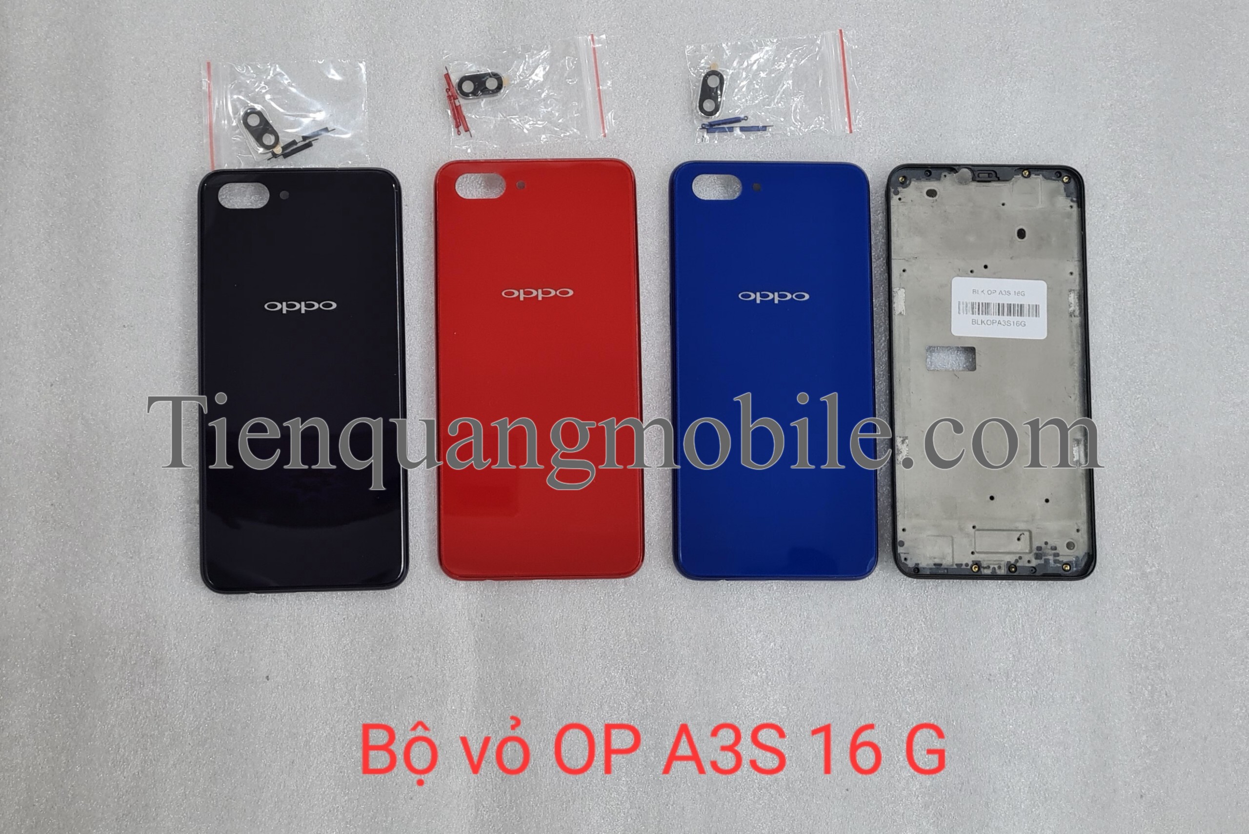 Bộ vỏ oppo a3s 16gb
