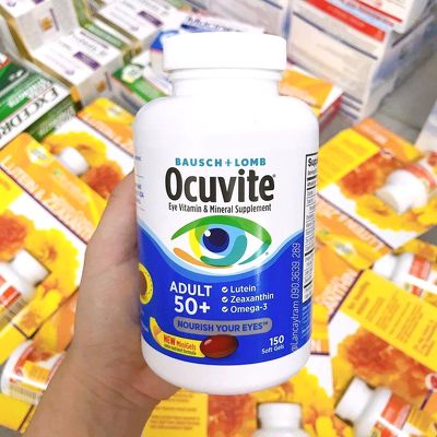 Viên uống bổ mắt ocuvite dành cho người lớn tuổi ocuvite adult 50+ 150 viên