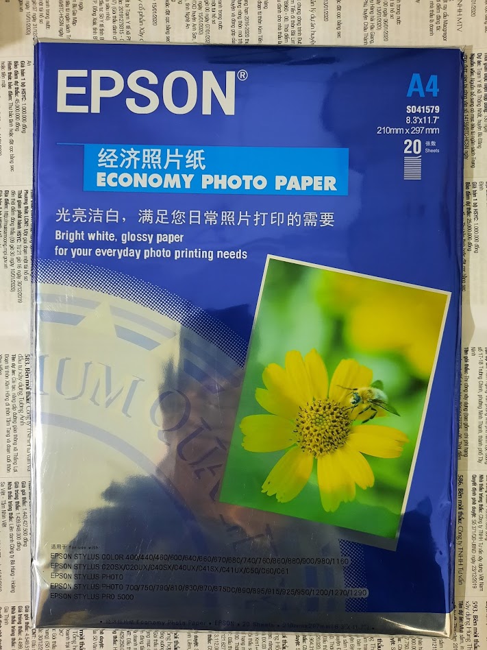 Giấy In Ảnh Epson A4 200g - 1 Tập 20 Tờ