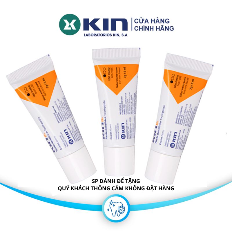 Combo 3 tuýp kem đánh răng kin mẫu ngẫu nhiên, size mini 7g