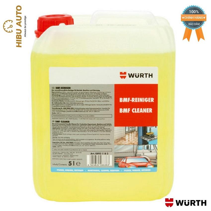 Nước tẩy rửa đa năng wurth bmf workshop cleaner 5 lít 08931182