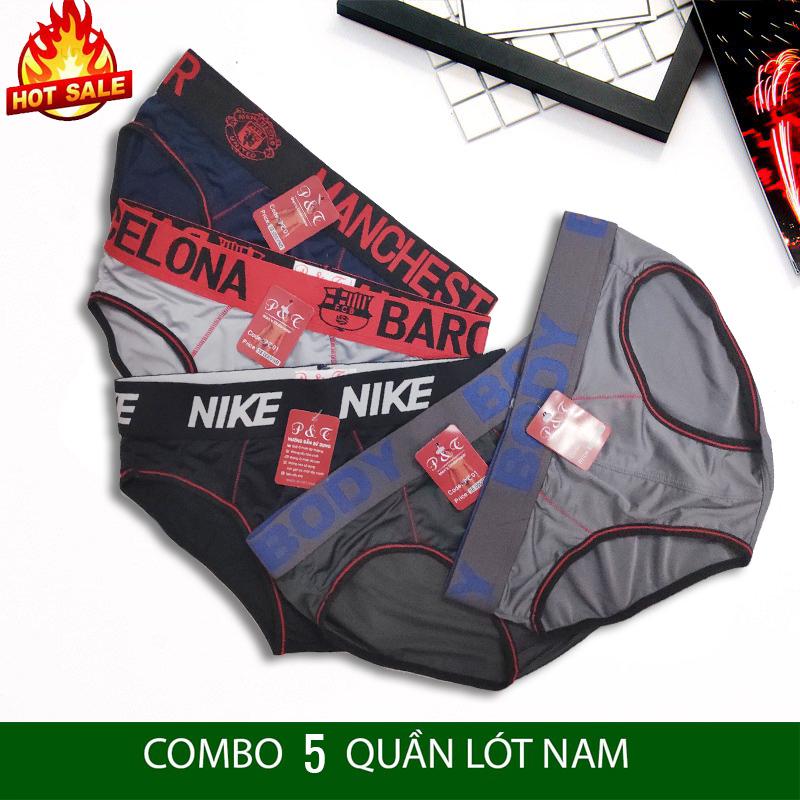 [HCM]Bộ 5 Quần Xì nam - Quần Lót Nam nhiều lưng chất thun lạnh