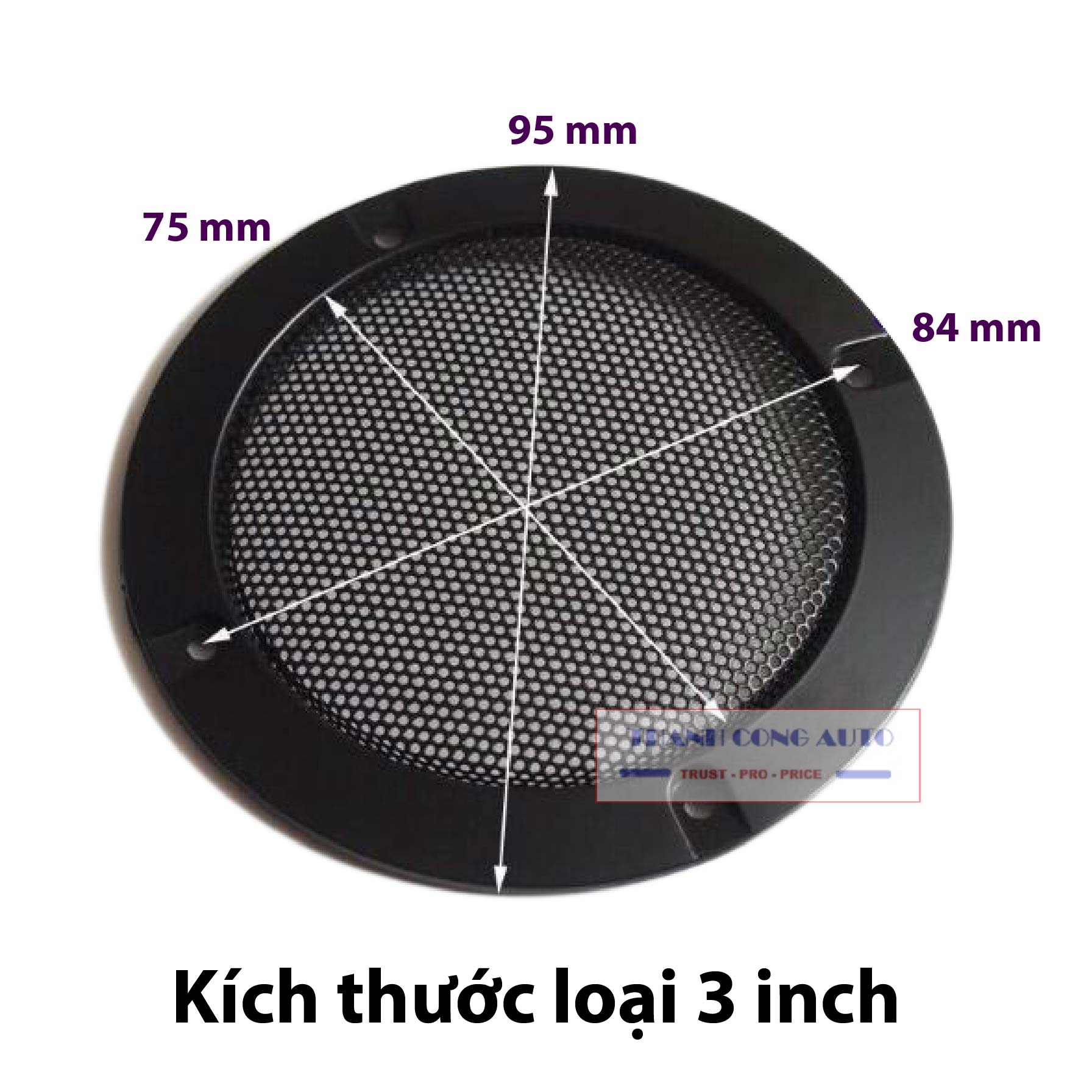 Màng lưới bảo vệ loa từ 3 inch đến 10 inch - Màng loa, lưới loa, bọc loa