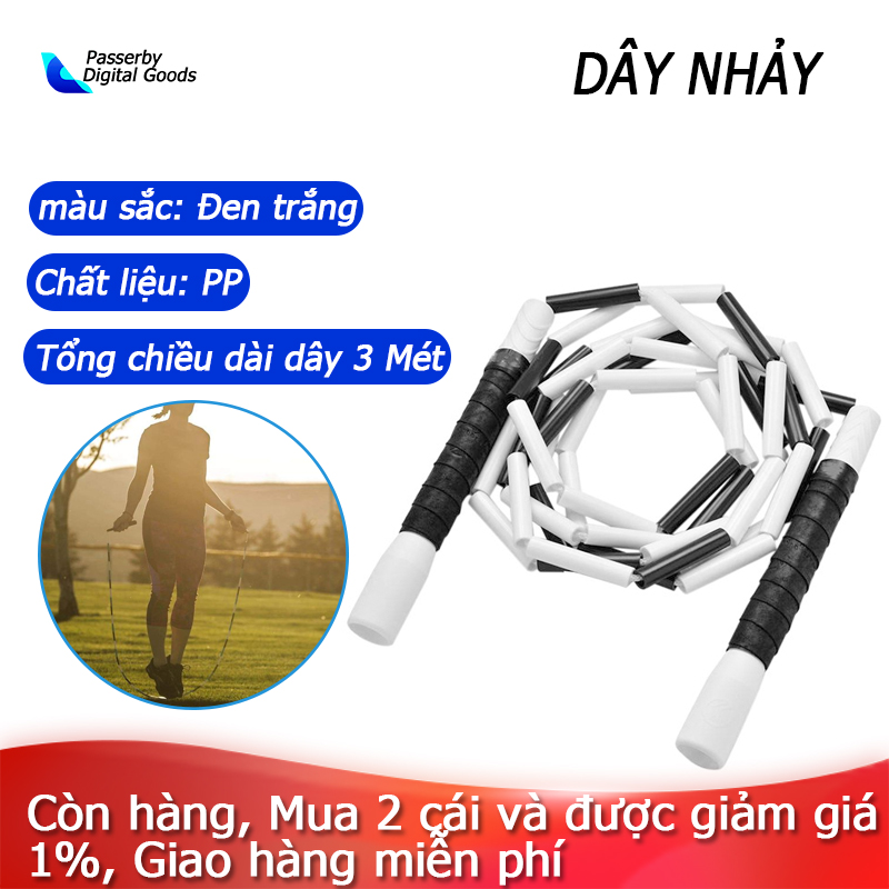 [Còn hàng] [COD]Tre Nhảy dây Thanh năng lượng Xử lý Tre thẳng Dây trượt dây trượt Dây thừng dày cườm Dày thể dục nhảy dây,beaded rope.jump rope beaded