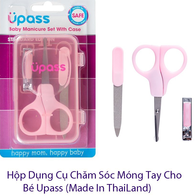 [THANH LÝ]Hộp Dụng Cụ Chăm Sóc Móng Tay UPASS UP4007NT/ UP4007NH/ UP4007NX Cho Bé,Được Làm Từ Thép Không Gỉ, Được Thiết Kế Đặc Biệt An Toàn Cho Trẻ