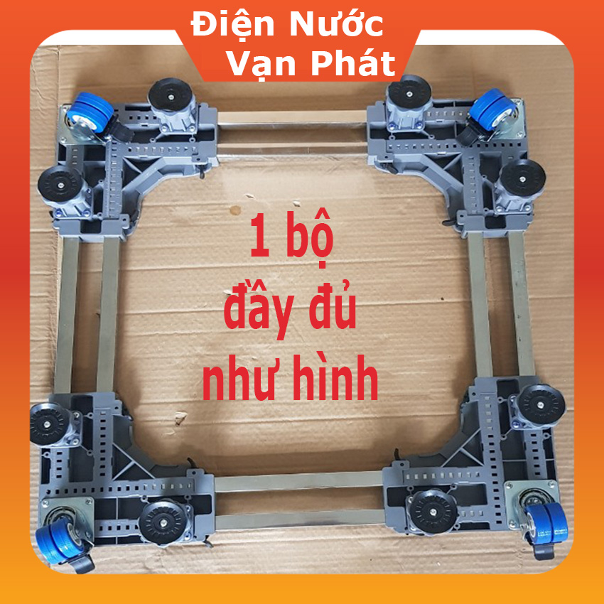 Kệ để tủ lạnh máy giặt 4 bánh xe kép và 4 chân cố định