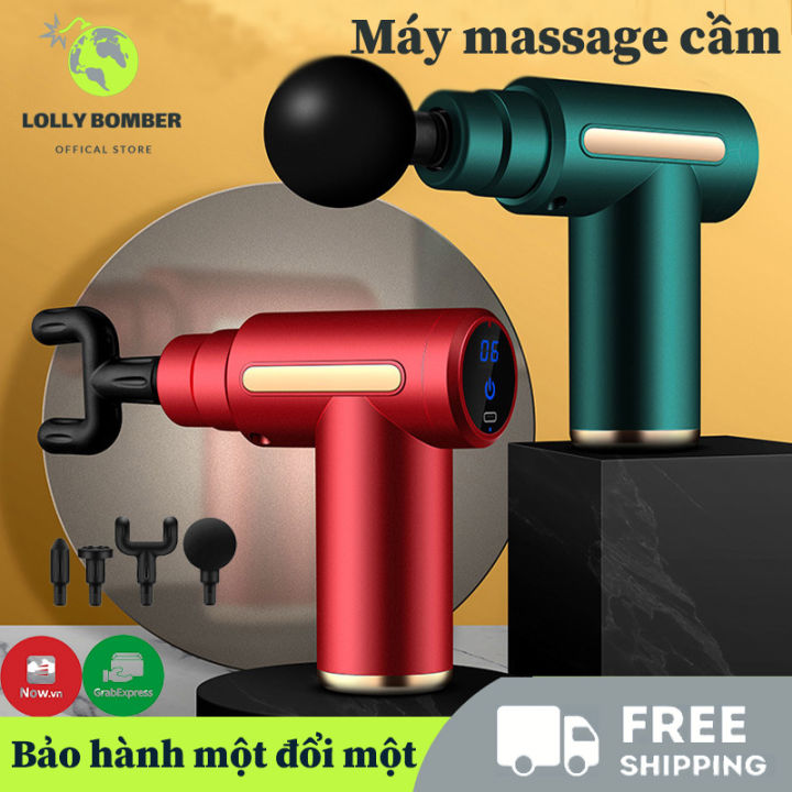 Máy Massage Cầm Tay mini 4 đầu 6 Cấp Độ KH -720, matxa cổ vai gáy, massage toàn thân, phục hồi sức khỏe, giúp thư giãn cơ thể - BẢO HÀNH 1 ĐỔI 1, massage